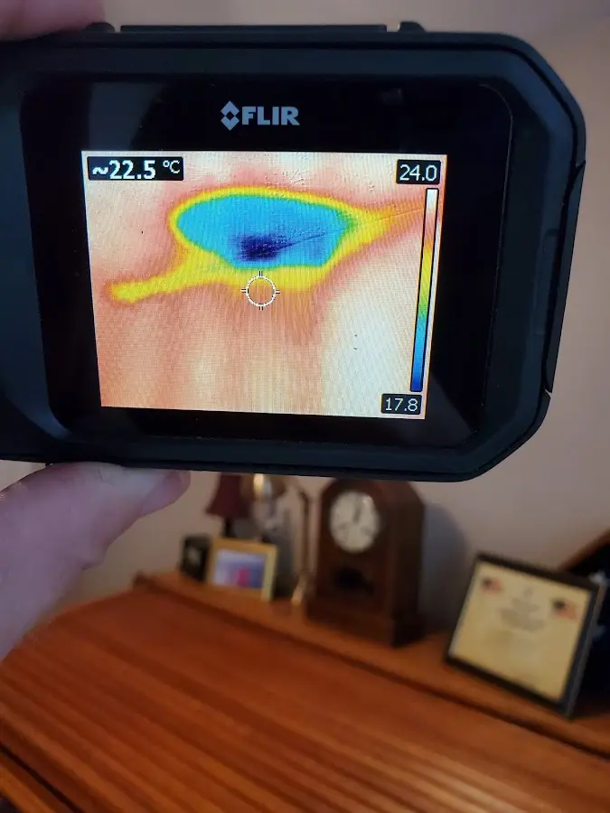 Thermal imaging inspection for water damage in Skaneateles